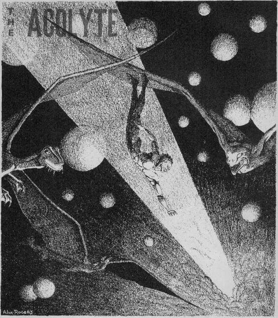 Celephais illustrated by Alva Rogers from The Acolyte, Issue 10, Spring 1945