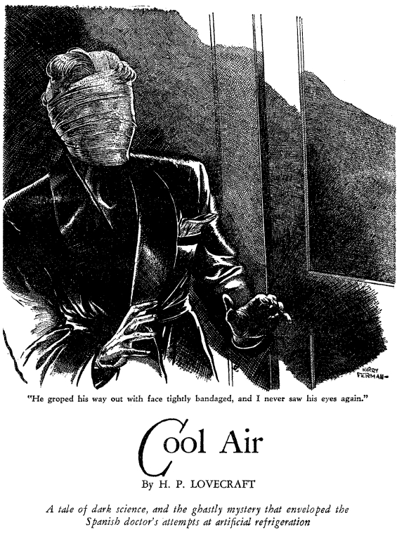 Cool Air by H.P. Lovecraft- illustration by Harry Ferman