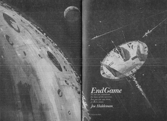 End Game by Joe Haldeman - illustration by Vincent Di Fate - Analog, January 1975