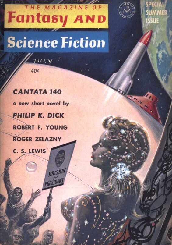 Fantasy & Science Fiction, July 1964 - Cantata 140 by Philip K. Dick - illustrated by Ed Emshwiller