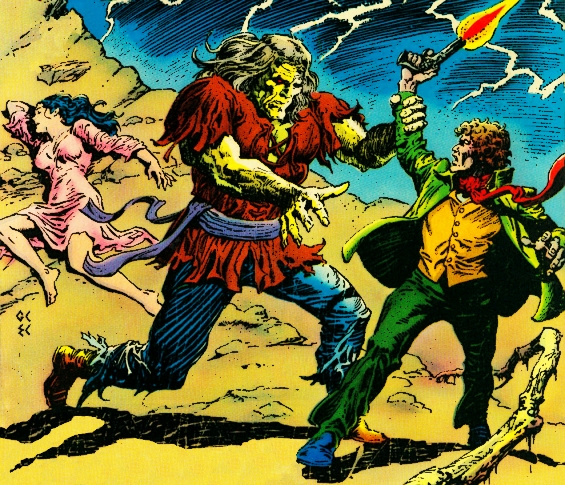 Frankenstein - illustration (possibly by Ernie Chan)