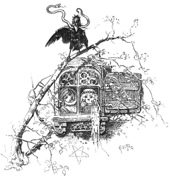 Hermann Vogel illustration of Fitcher's Bird