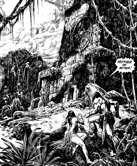 Iron Shadows In The Moon - illustrated by John Buscema and Alfredo Alcala
