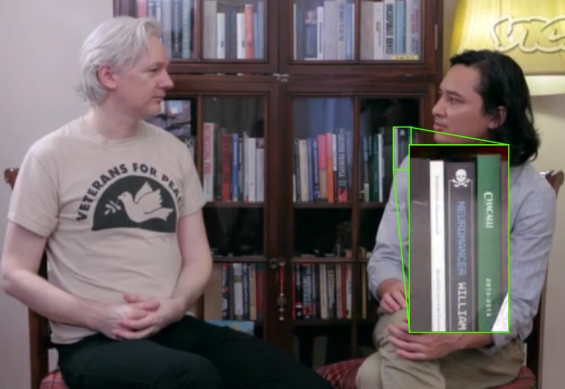 Julian Assange has a copy of Neuromancer by William Gibson