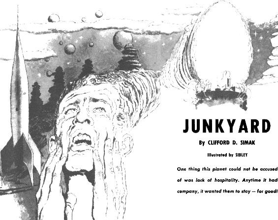 Junkyard by Clifford D. Simak - Illustrated by Don Sibley