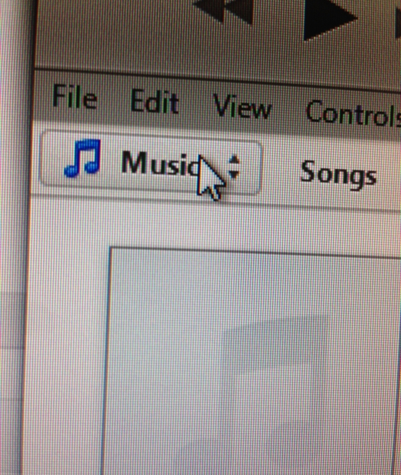 Step 4 - Navigate to Music (under LIBRARY).