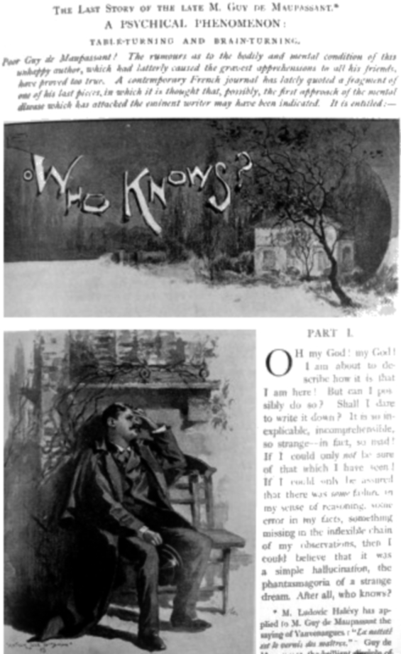 Pall Mall Magazine, June 1894 - Who Knows? by Guy de Maupassant - illustrated by Arthur Jule Goodman