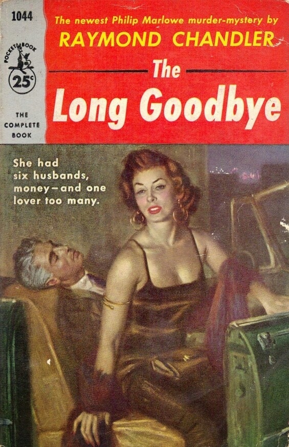 Pocket Books - The Long Goodbye by Raymond Chandler - Illustrated by Tom Dunn
