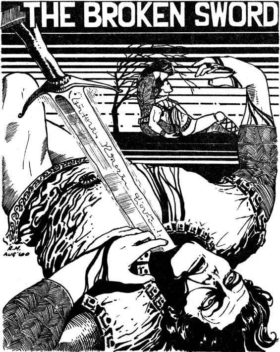 The Broken Sword by Poul Anderson (1961) fanzine illustration