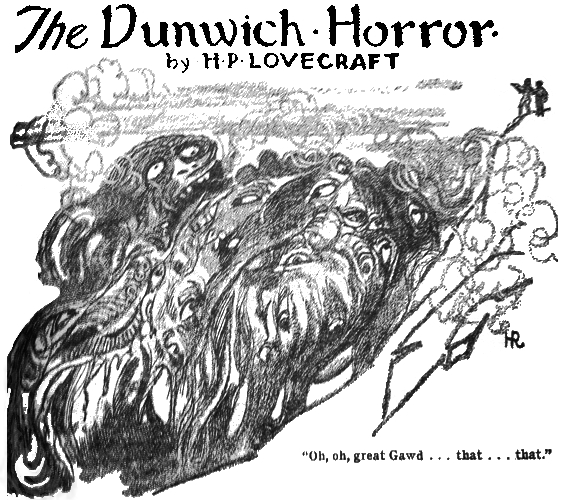 The Dunwich Horror - illustration by Hugh Rankin