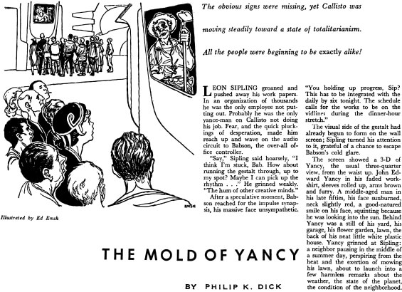 The Mold Of Yancy by Philip K. Dick - IF: Worlds Of Science Fiction, August 1955