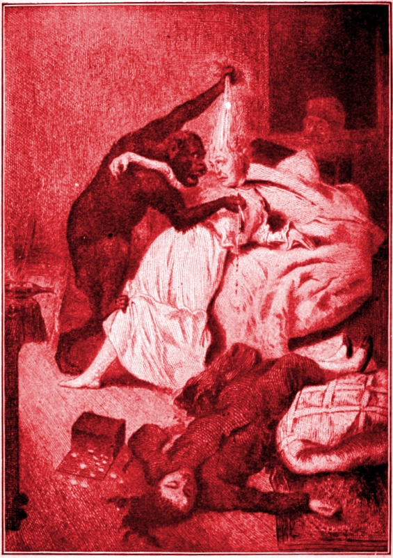 The Murders In The Rue Morgue - etching by Vierge