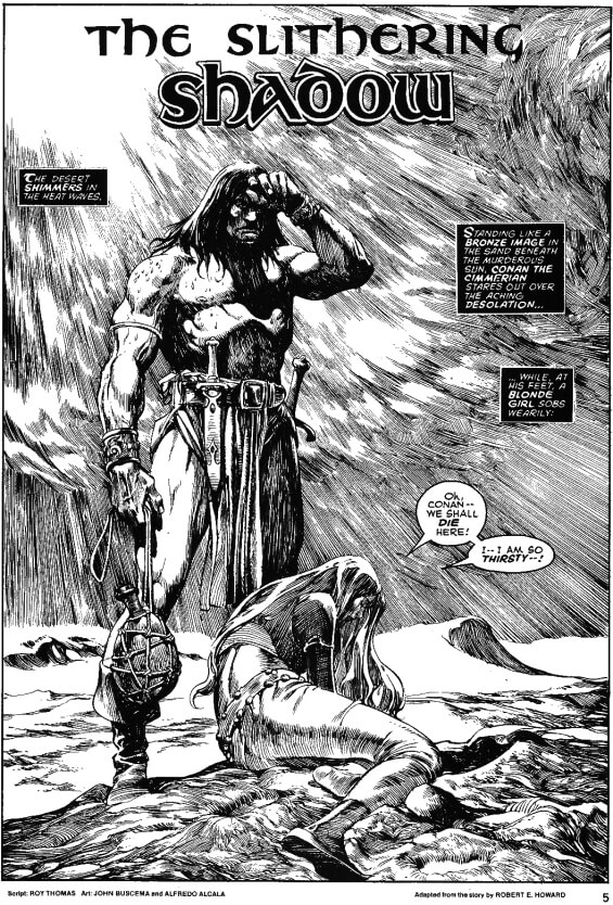 The Savage Sword Of Conan issue 20 - THE SLITHERING SHADOW