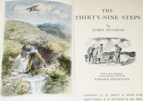 The Thirty-Nine Steps by John Buchan - illustrations by Edward Ardizzone