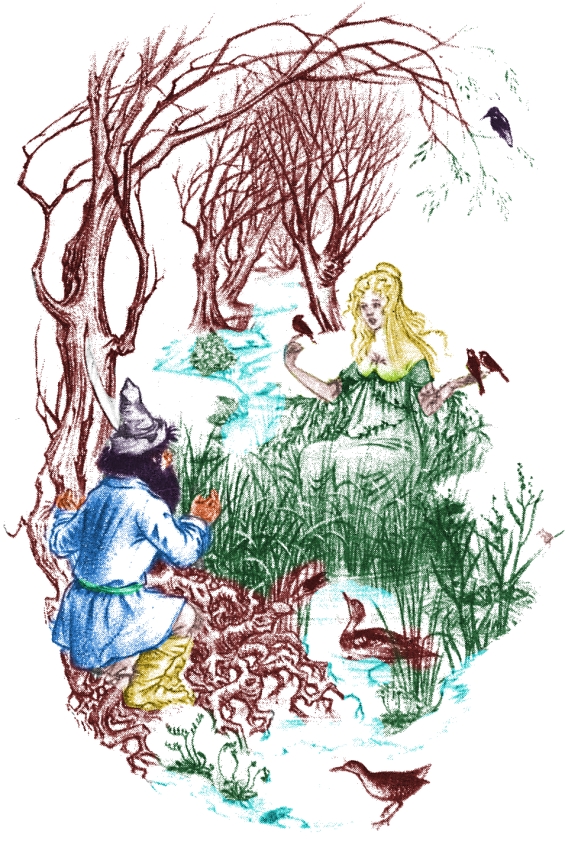 Tom And Goldberry - illustration by Pauline Baynes