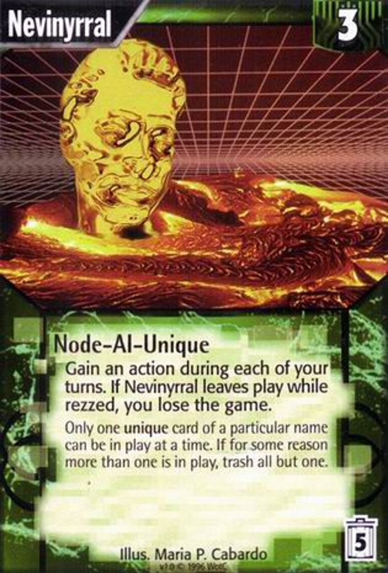 NetRunner card NevinYrral