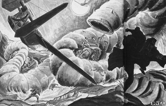 The Sandworm Strikes - illustration by Ed J. Hannigan