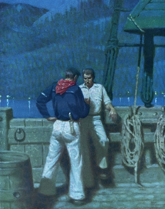 Typee by Herman Melville - Illustration by Mead Schaeffer