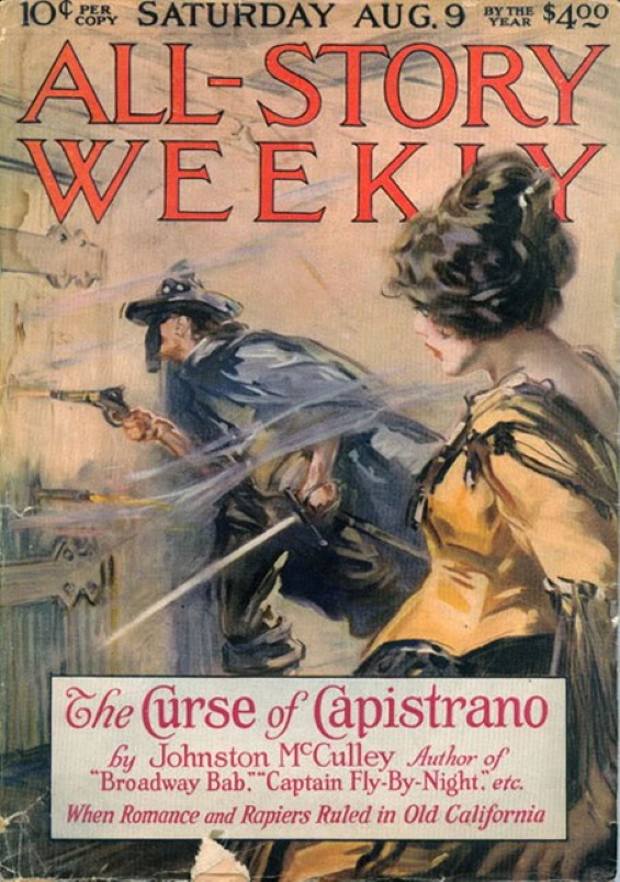 All-Story Weekly, August 9, 1919 -The Curse Of Capistrano by Johnston McCulley