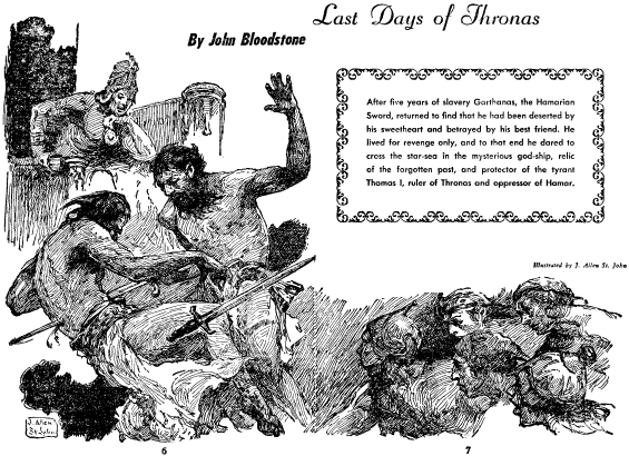 Last Days Of Thronas by S.J. Byrne - illustration by J. Allen St. John