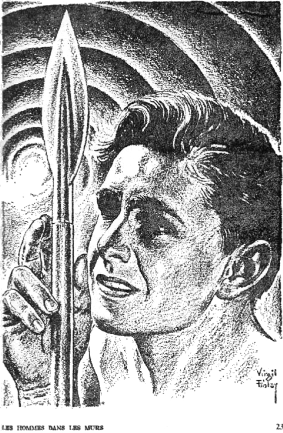 The Men In The Walls by William Tenn illustration by Virgil Finlay