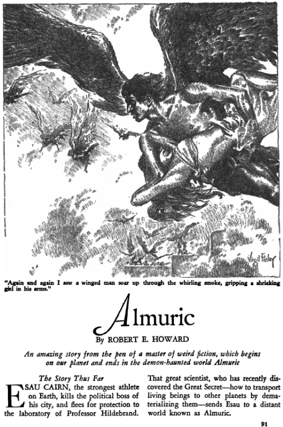 Almuric by Robert E. Howard - WEIRD TALES