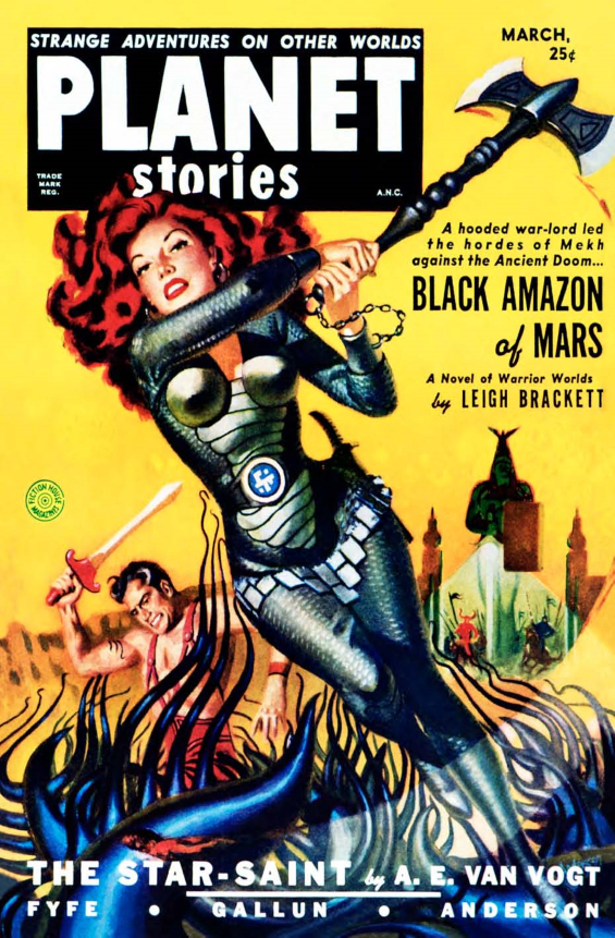 Black Amazon Of Mars by Leigh Brackett - art by Allen Anderson