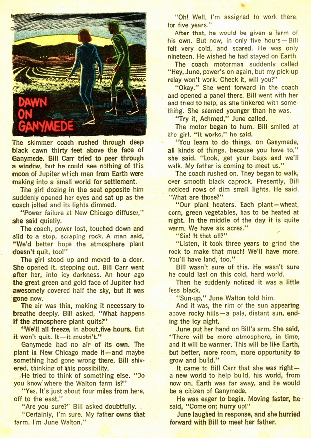Dawn On Ganymede by Anonymous - from SPACE FAMILY ROBINSON / LOST IN SPACE, issue 15, January 1966