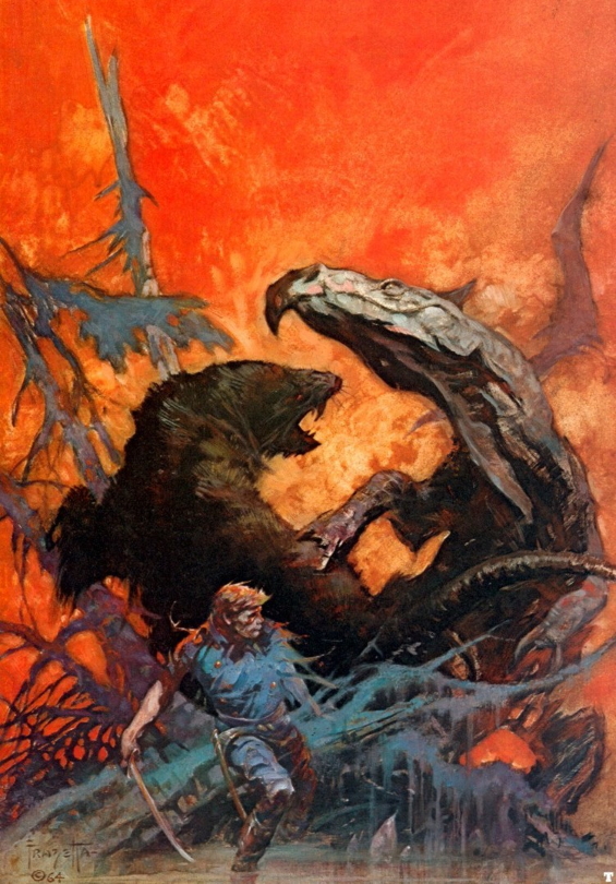 Gulliver Of Mars - 1965 Frank Frazetta cover art