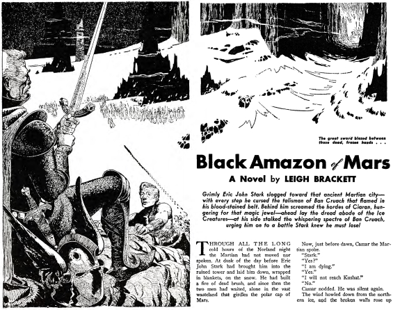 PLANET STORIES - Black Amazon Of Mars interior art