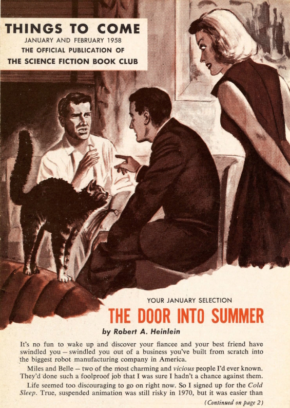 SCIENCE FICTION BOOK CLUB The Door Into Summer by Robert A. Heinlein