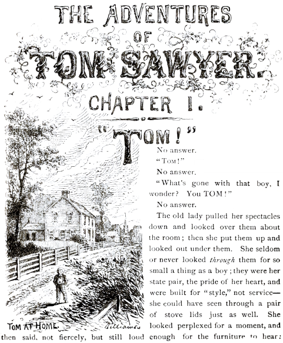 The Adventures Of Tom Sawyer by Mark Twain