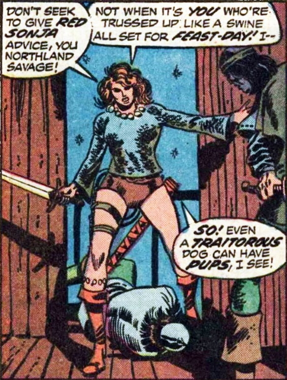 The first Marvel appearance of Red Sonja