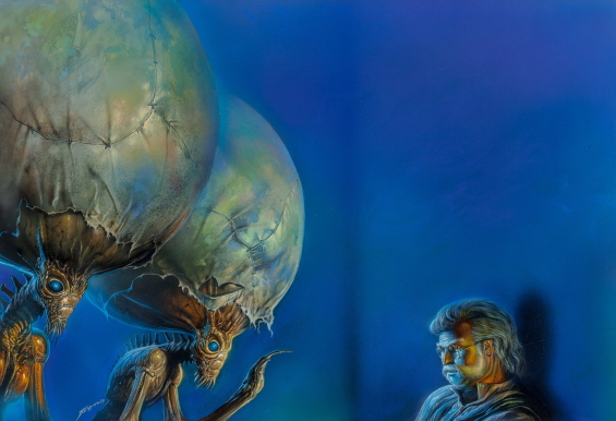 The First Men In The Moon by H.G. Wells - The Selenites illustrated by Bob Eggleton