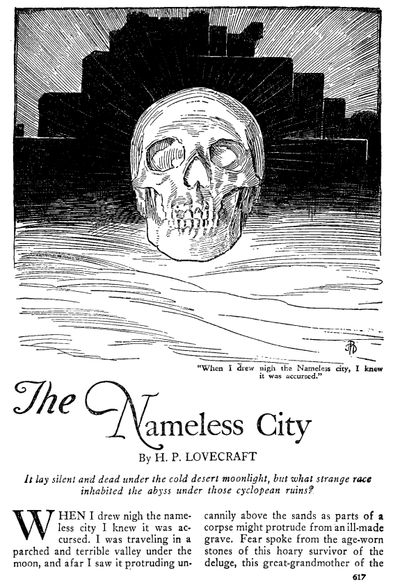 The Nameless City by H.P. Lovecraft