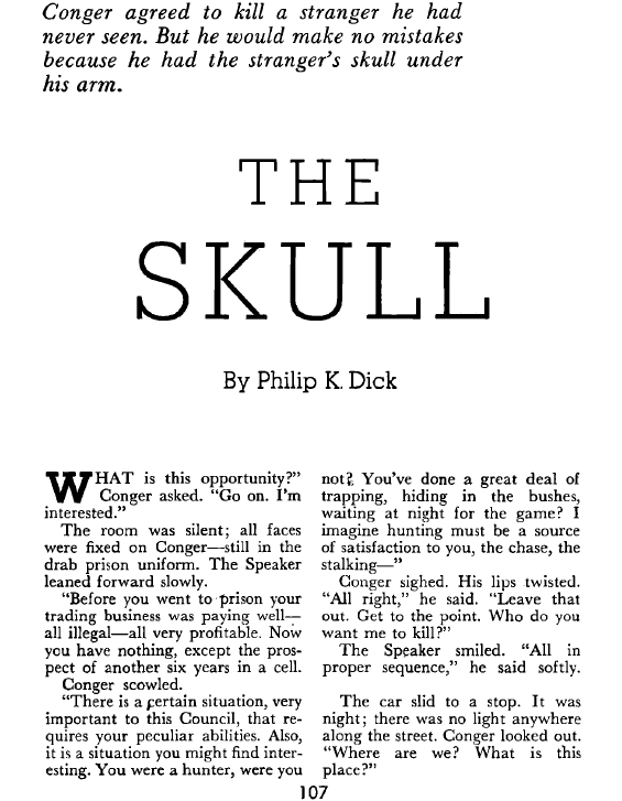 The Skull by Philip K. Dick