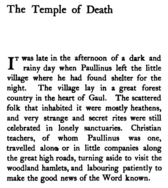 The Temple Of Death by A.C. Benson