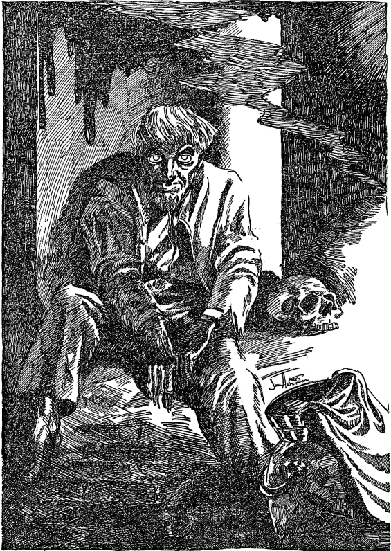 Weird Tales, March 1952 - Jon Arfstrom illustration for The Horror At Red Hook