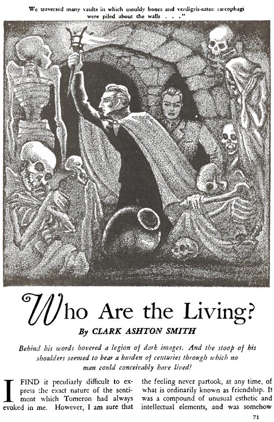 Who Are The Living? by Clark Ashton Smith