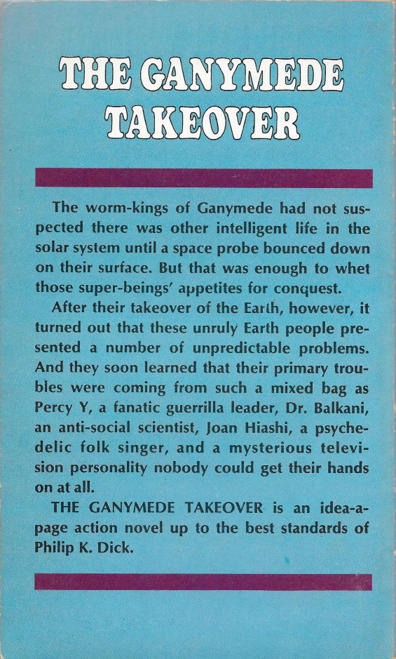 The Ganymede Takeover by Philip K. Dick and Ray Nelson